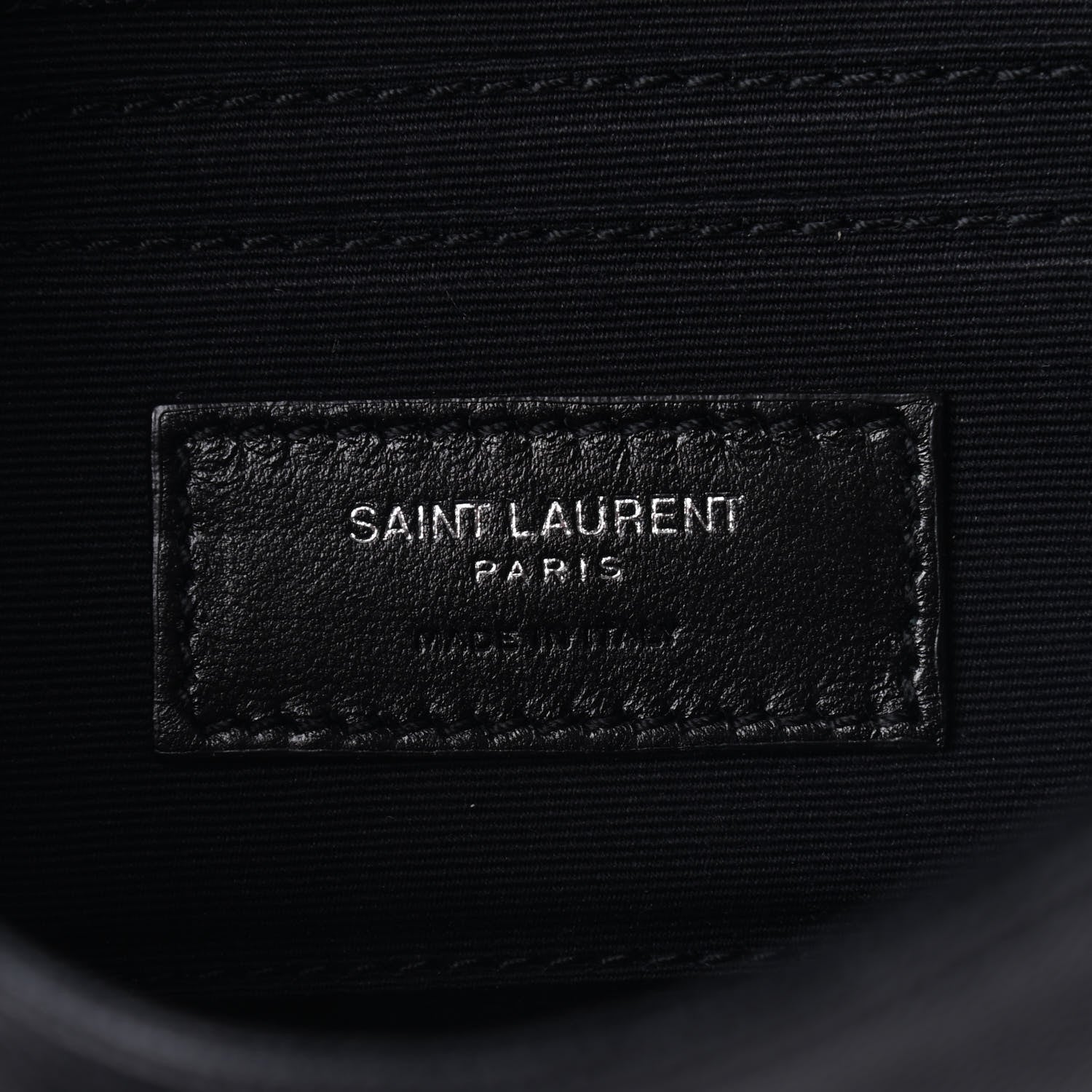 Saint Laurent Grain De Poudre Monogram Toy West Hollywood Fold-Over Bag Black 6 of 8