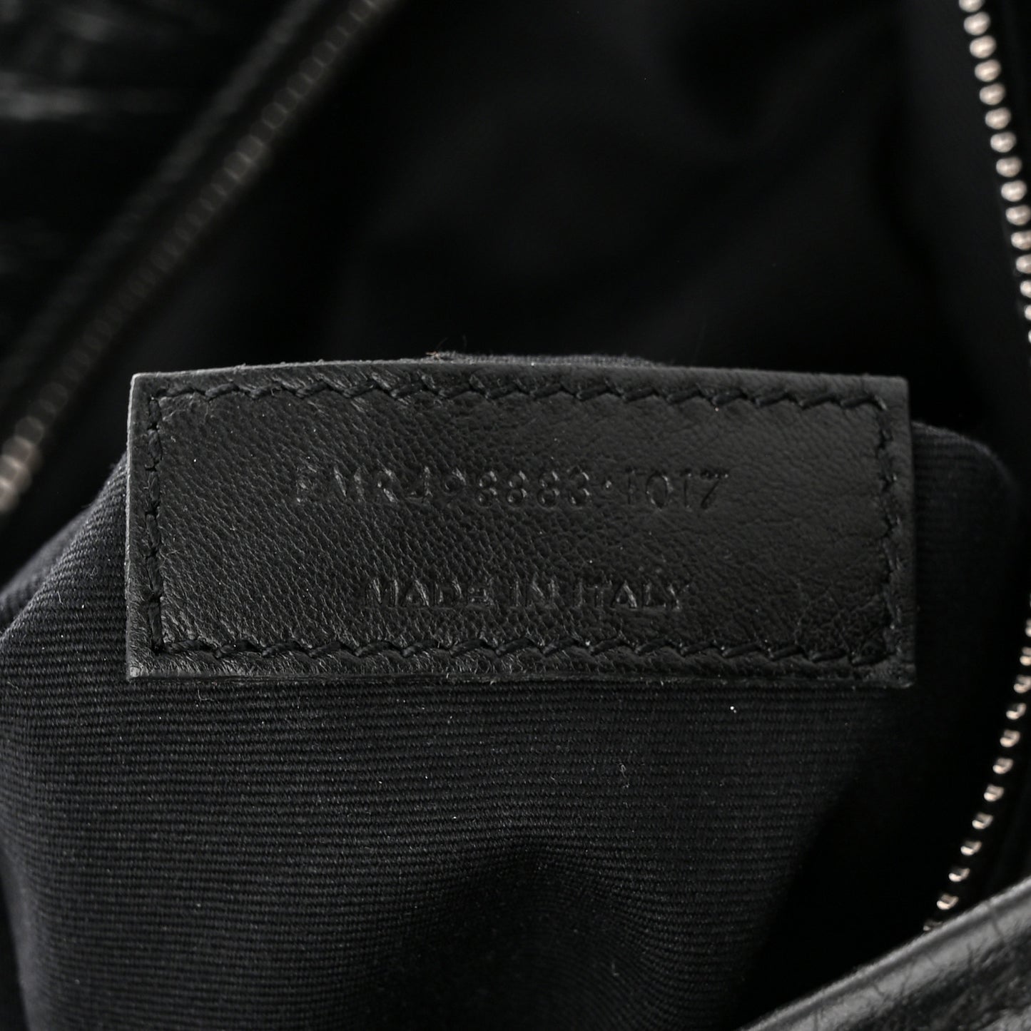 Crinkled Calfskin Matelasse Monogram Large Niki Chain Satchel Black
