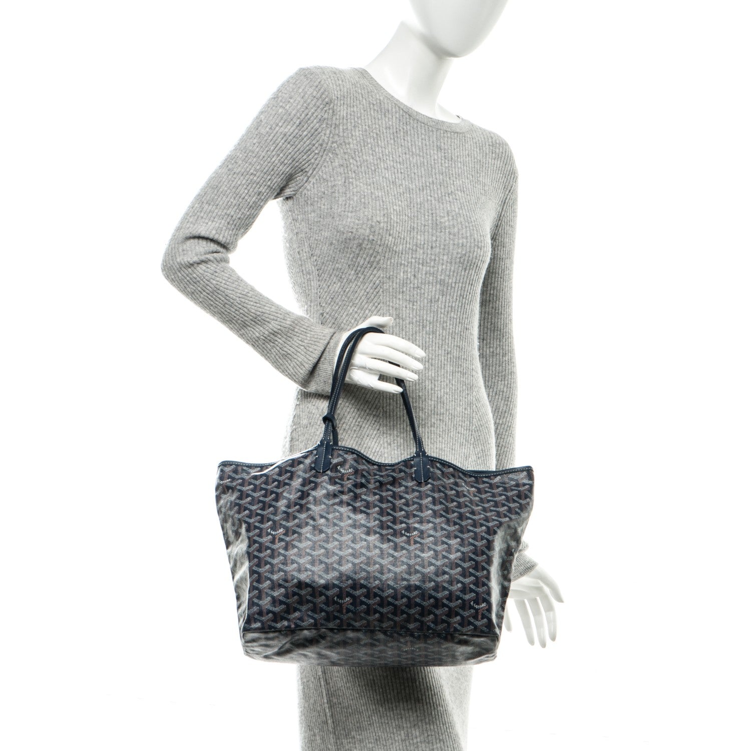Goyard Goyardine Saint Louis PM Navy 3 of 12