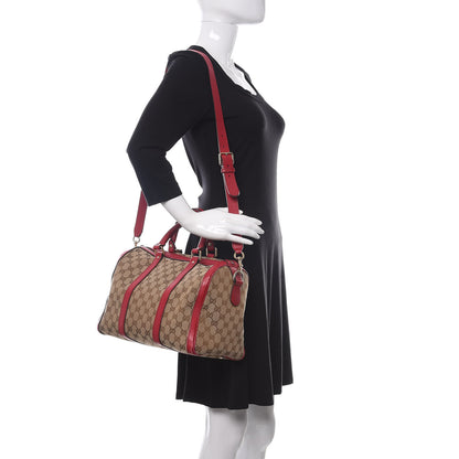 Gucci Monogram Medium Joy Boston Beige Peonia Flower 2 of 16