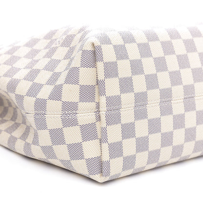 Louis Vuitton Damier Azur Graceful MM Rose Ballerine 8 of 11