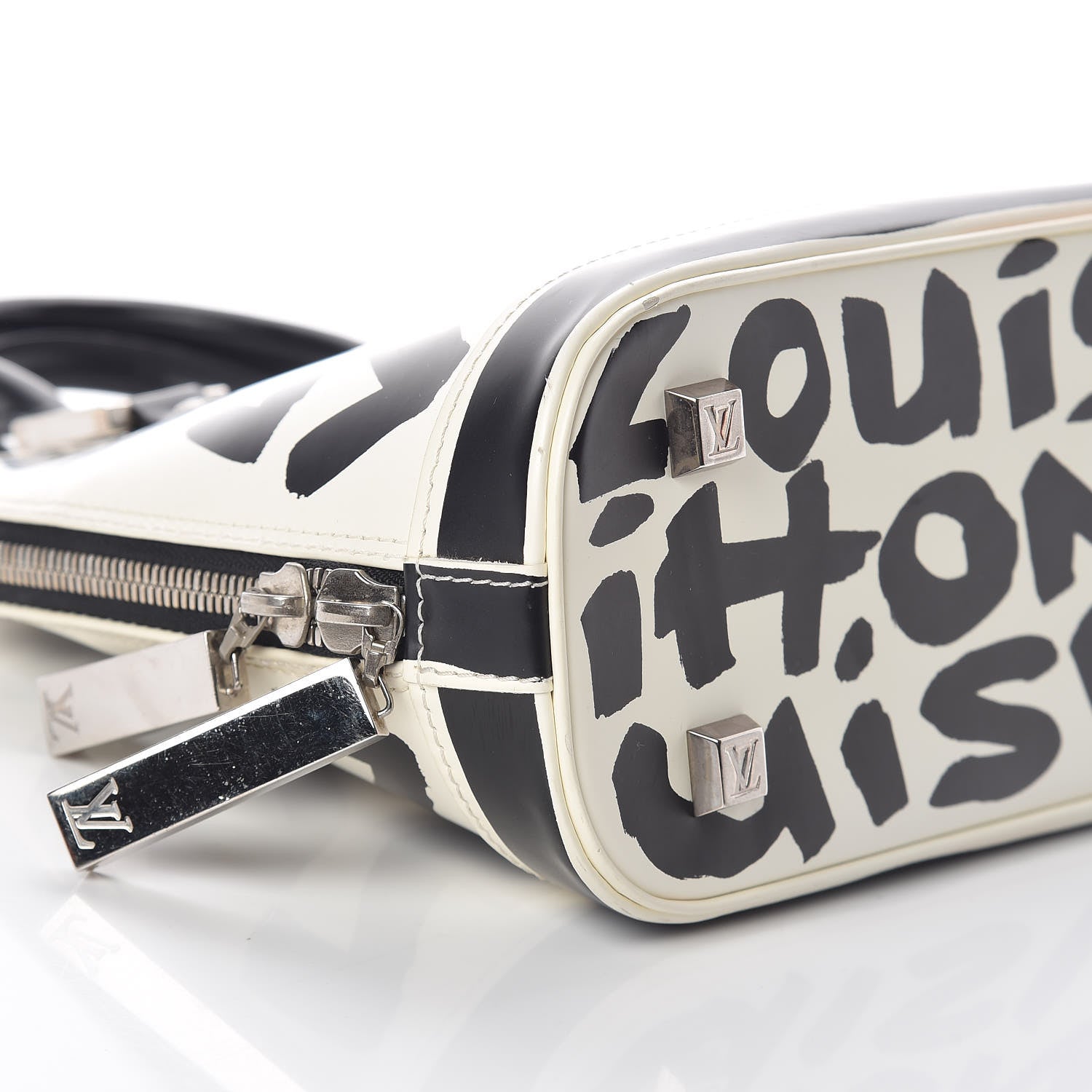 Louis Vuitton Graffiti Alma MM Black 7 of 8