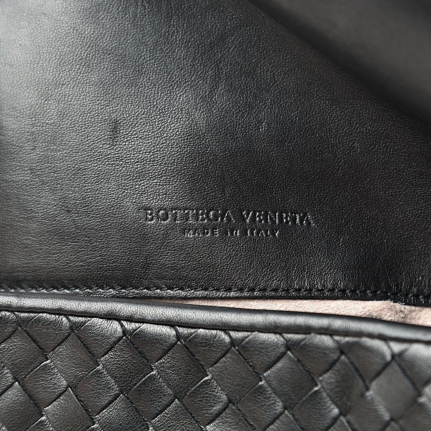 Bottega Veneta Nappa Intrecciato Cosmetic Case Black 6 of 7
