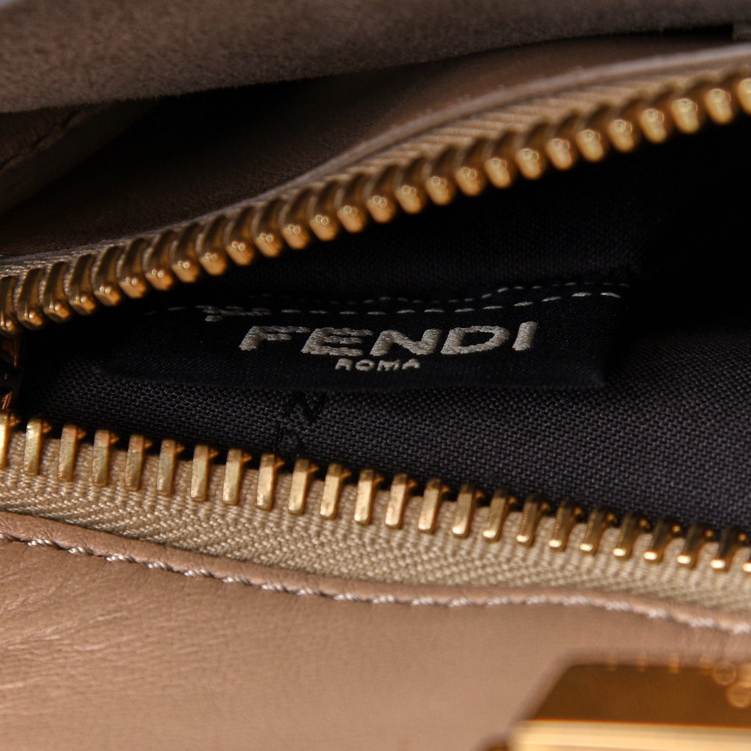 Fendi Vitello Seta Shiny Nappa Medium Peekaboo Iconic Satchel Ardesia Amido 9 of 15