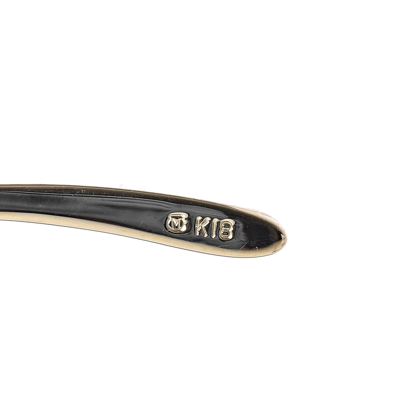 18K Yellow Gold Akoya Pearl 7mm Leaf Brooch