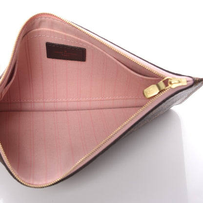 Louis Vuitton Damier Ebene Neverfull MM GM Pochette Rose Ballerine 5 of 8
