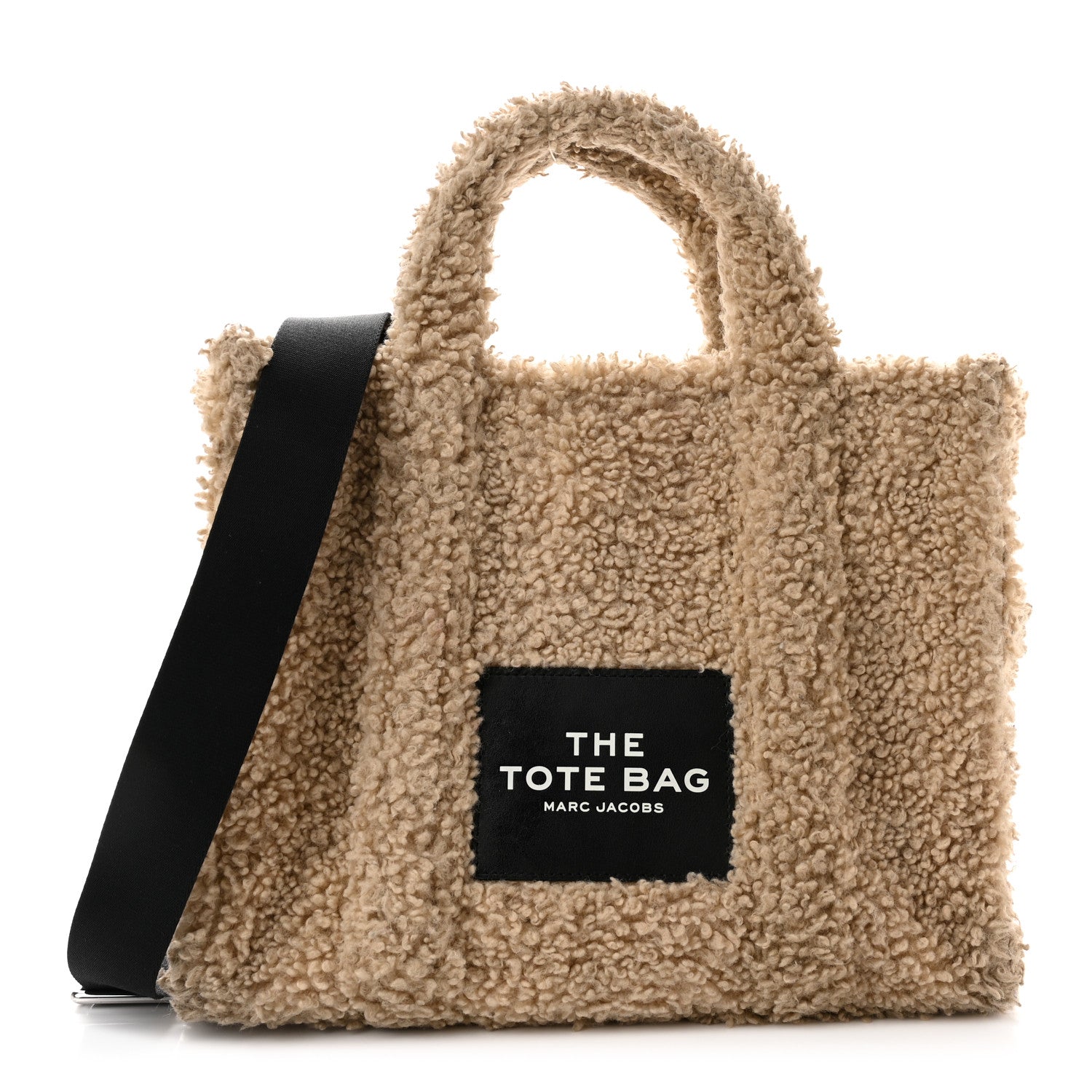 Marc Jacobs Polyester Cotton Medium The Teddy Traveler Tote Bag Beige 1 of 11