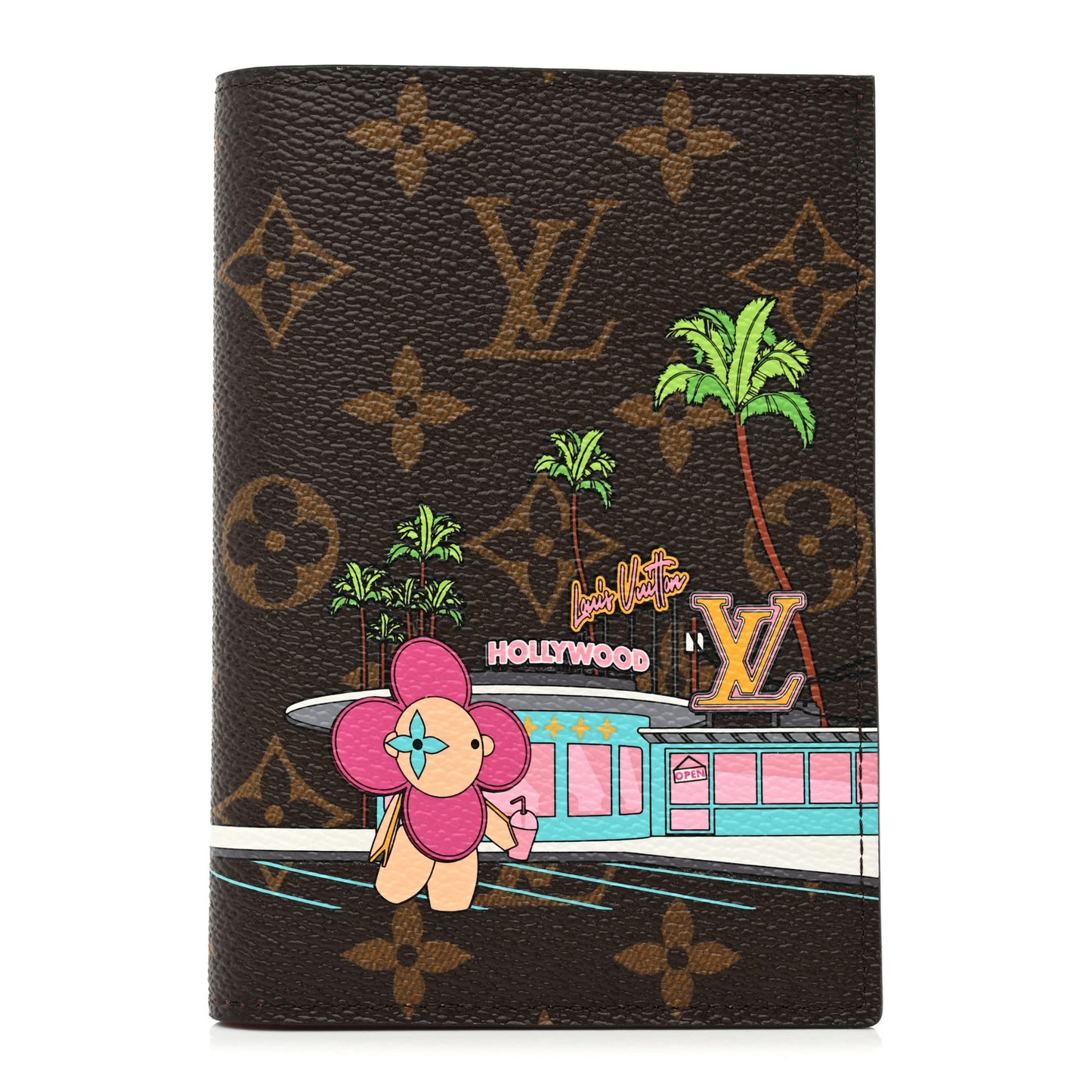 Monogram 2021 Christmas Animation Hollywood Passport Cover Fuchsia