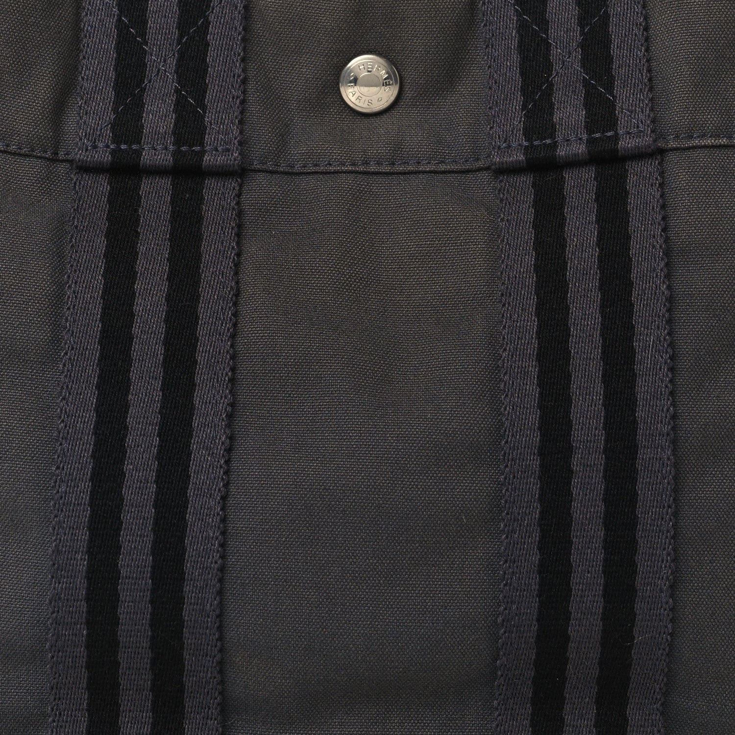 Hermes Canvas Fourre Tout PM Dark Grey 8 of 10