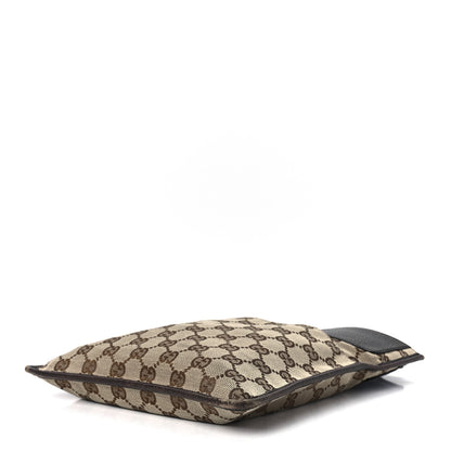 Gucci GG Monogram Web Messenger Crossbody Bag Dark Brown 11 of 16