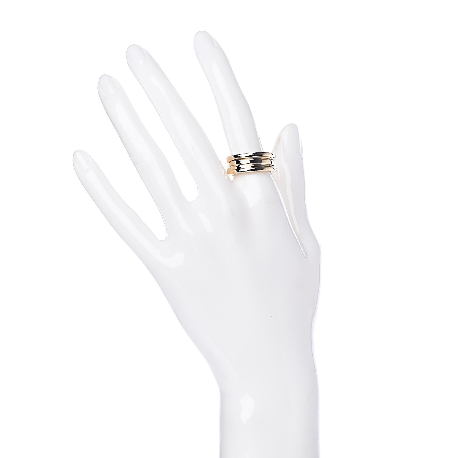 Bulgari 18K Yellow Gold B.Zero1 Three-Band Ring 55 7.25 2 of 5