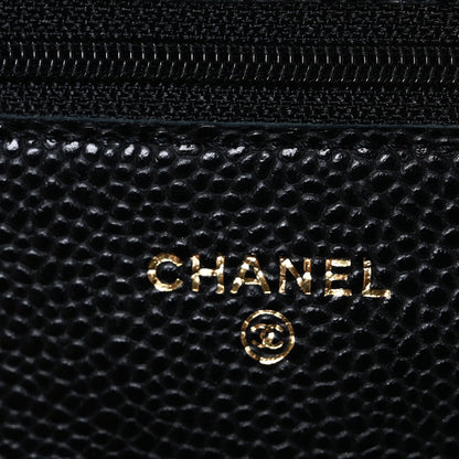 Chanel Caviar Quilted Wallet on Chain WOC Black 6 of 11