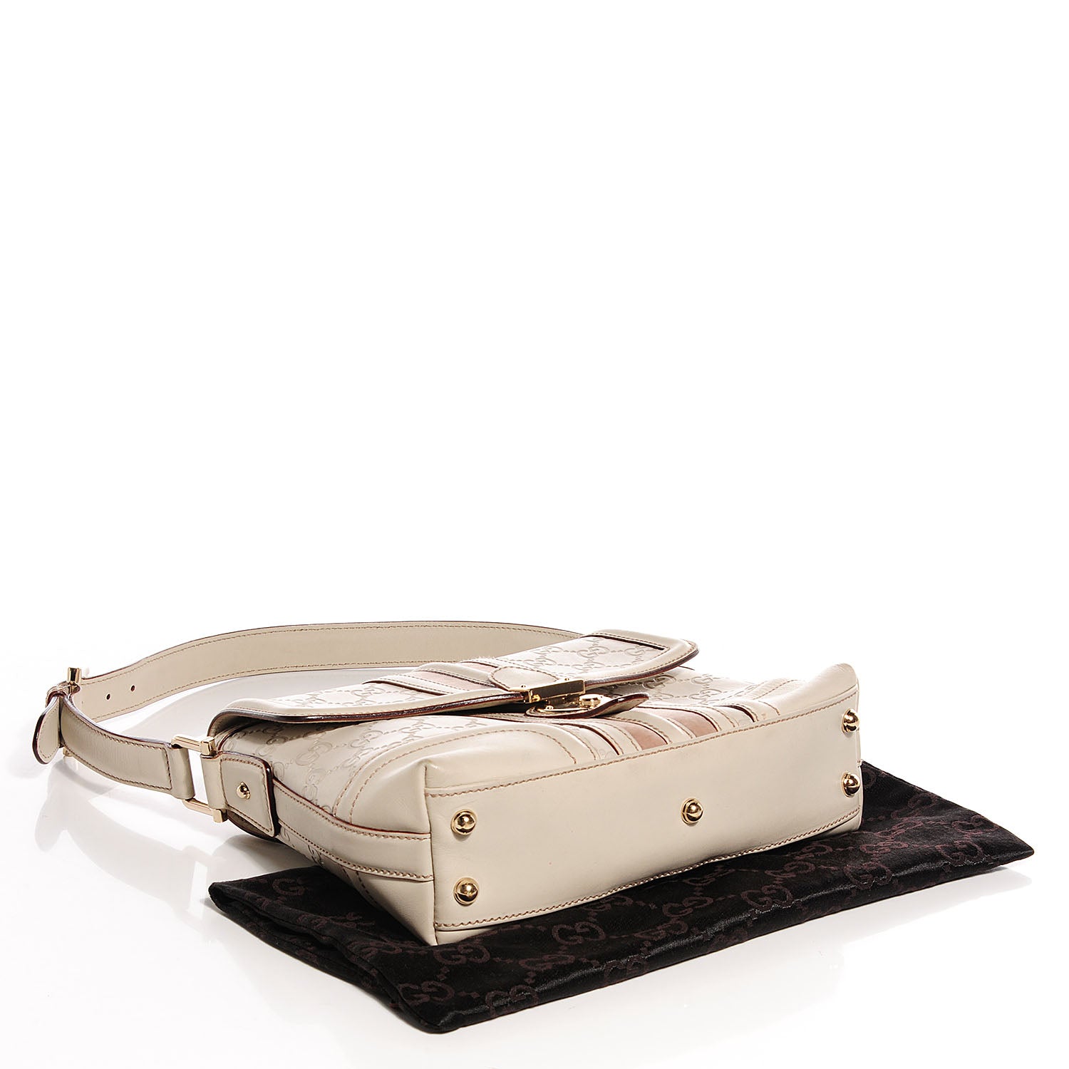 Gucci Guccissima Treasure Flap Off White 4 of 7