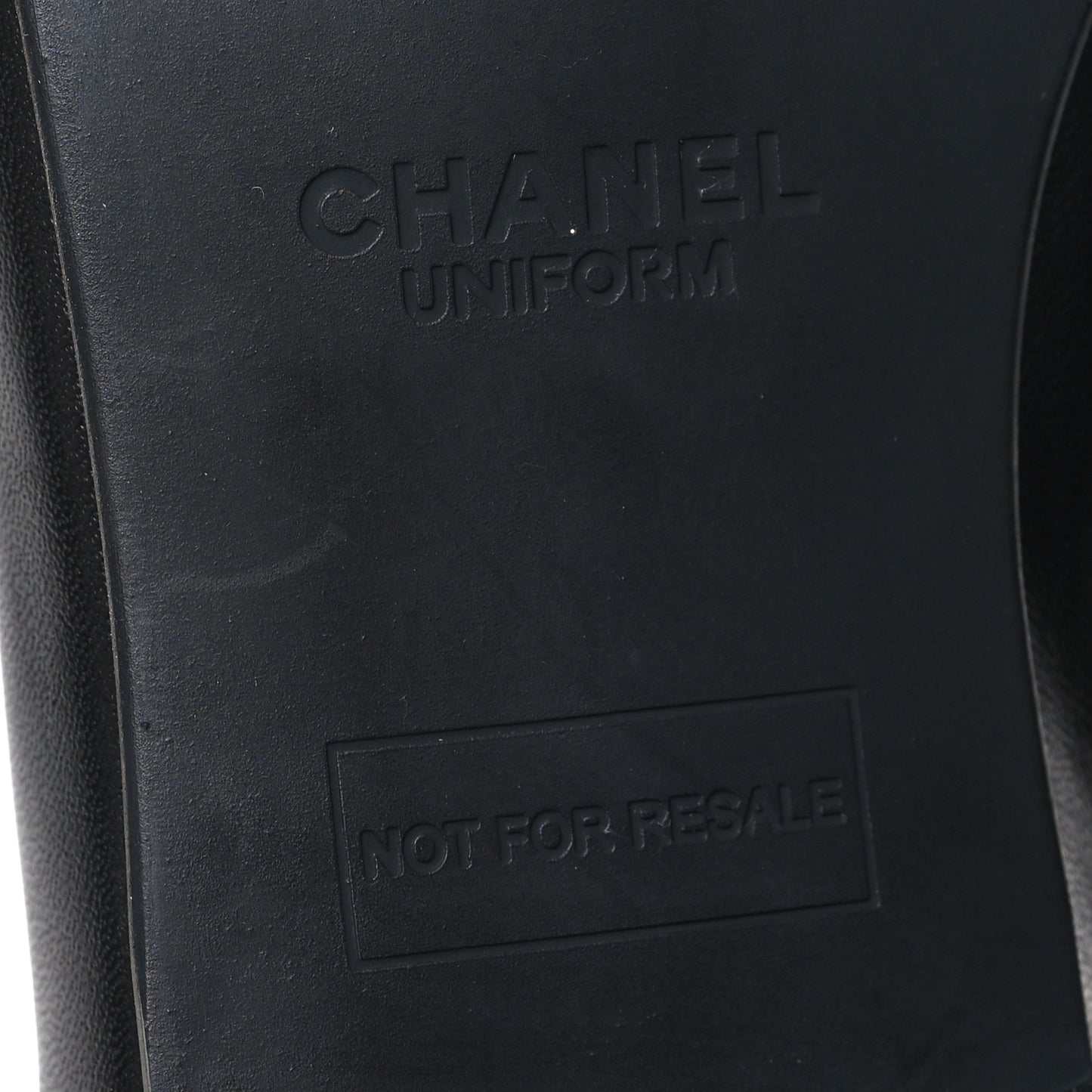 Lambskin Cap Toe CC Uniform Ballerina Flats 38.5 Black 38.5 Black