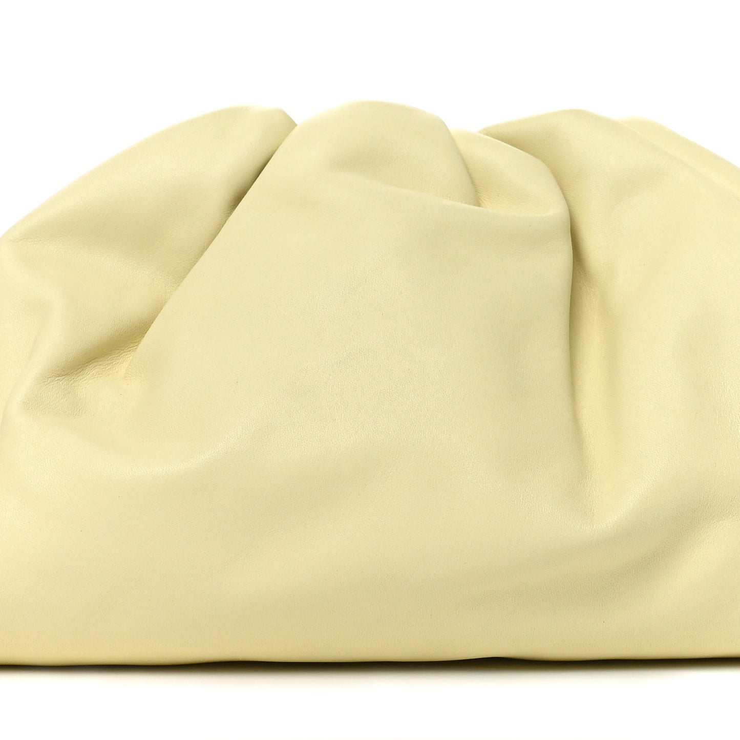 Smooth Butter Calf The Pouch Oversized Clutch Ice Cream