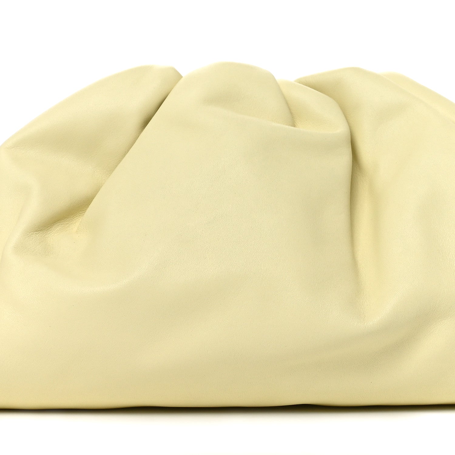 Bottega Veneta Smooth Butter Calf The Pouch Oversized Clutch Ice Cream 9 of 11