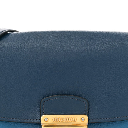 Miu Miu Madras Bicolor Shoulder Bag Marea Cobalt 8 of 15