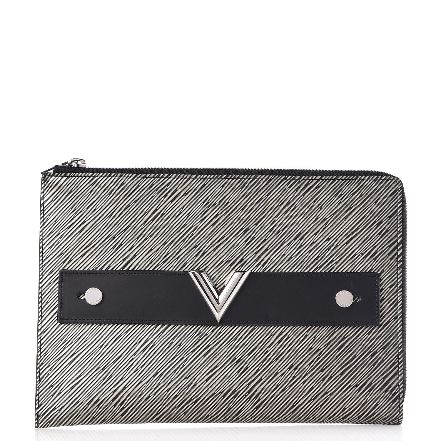 Louis Vuitton Epi Essential V Pochette Platine 1 of 8