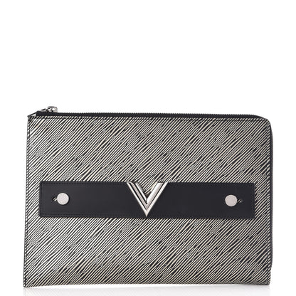 Louis Vuitton Epi Essential V Pochette Platine 1 of 8