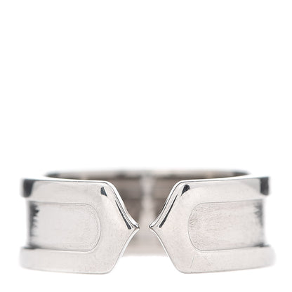 Cartier 18K White Gold 6.5mm C De Ring 47 4 1 of 5