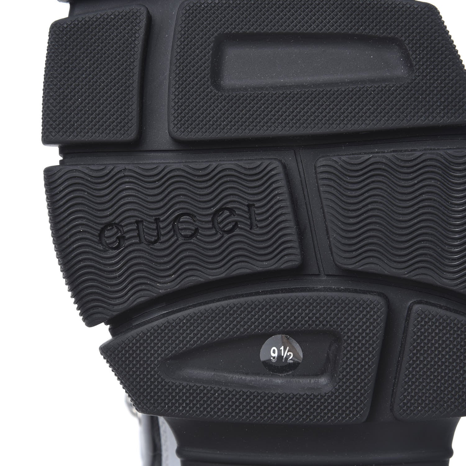 Gucci X SEGA Mesh Technical Canvas Calfskin Reflective Mens Flashtrek Sneakers 9.5 Silver Black 6 of 8