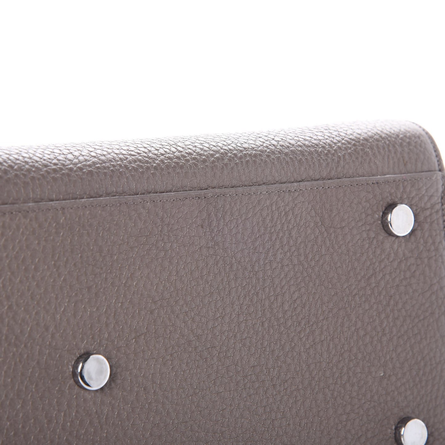 Grained Calfskin Small Sac De Jour Fog