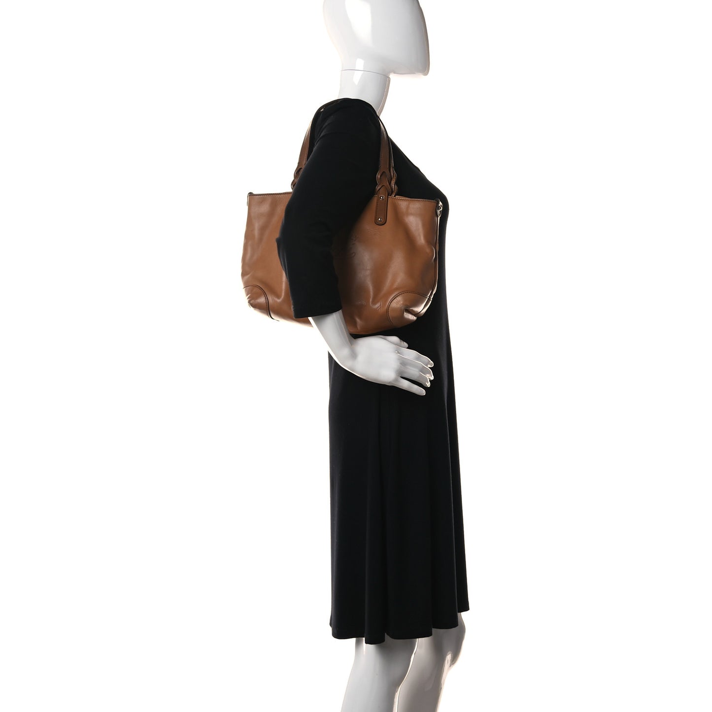 Calfskin Small Craft Tote Brown