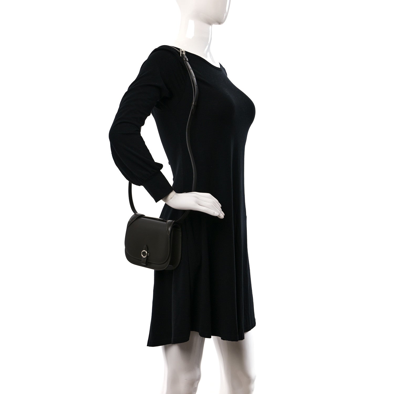 Moynat Box Calfskin Sac Mignon Kaki 2 of 8