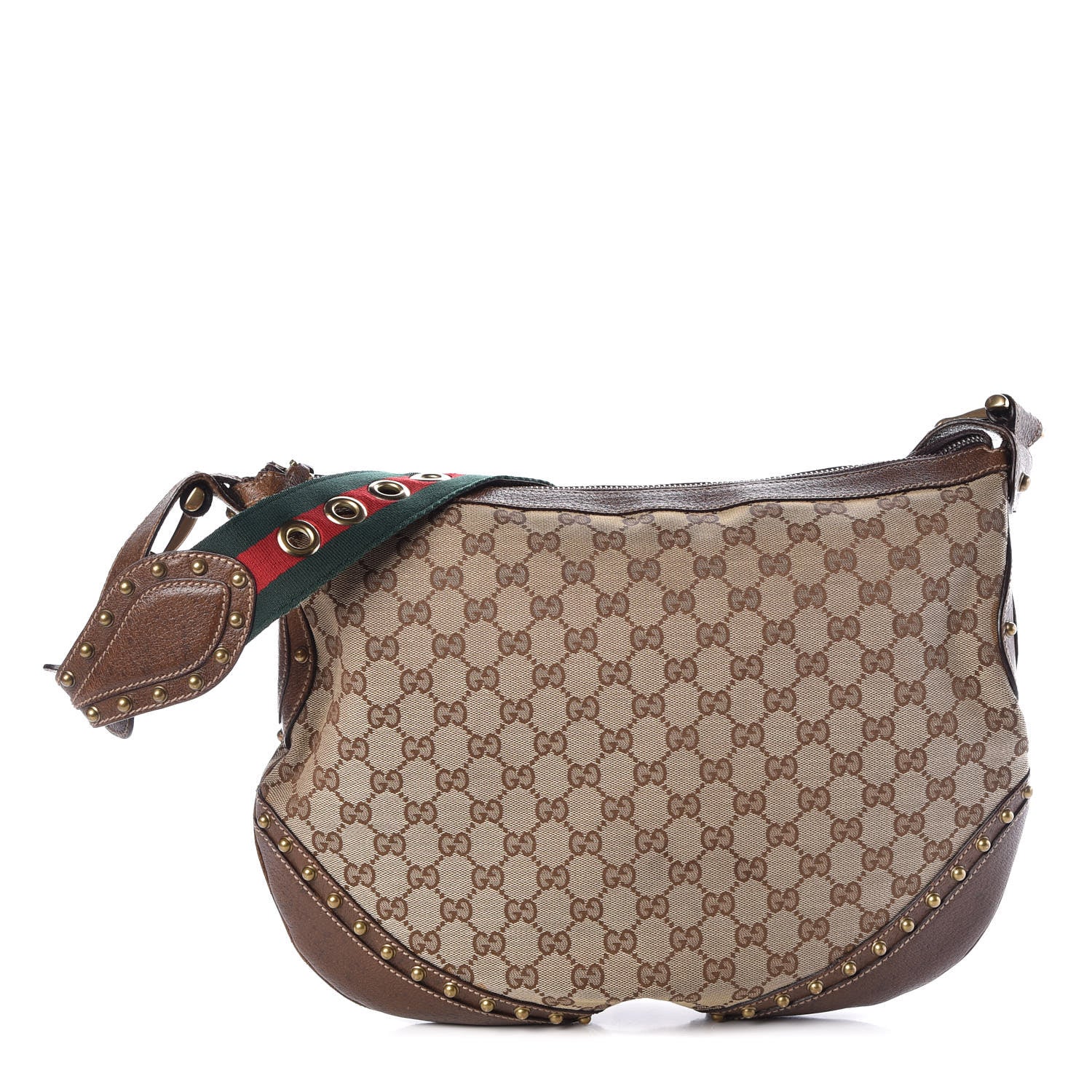 Gucci Monogram Pelham Messenger Shoulder Bag Ebony 1 of 12
