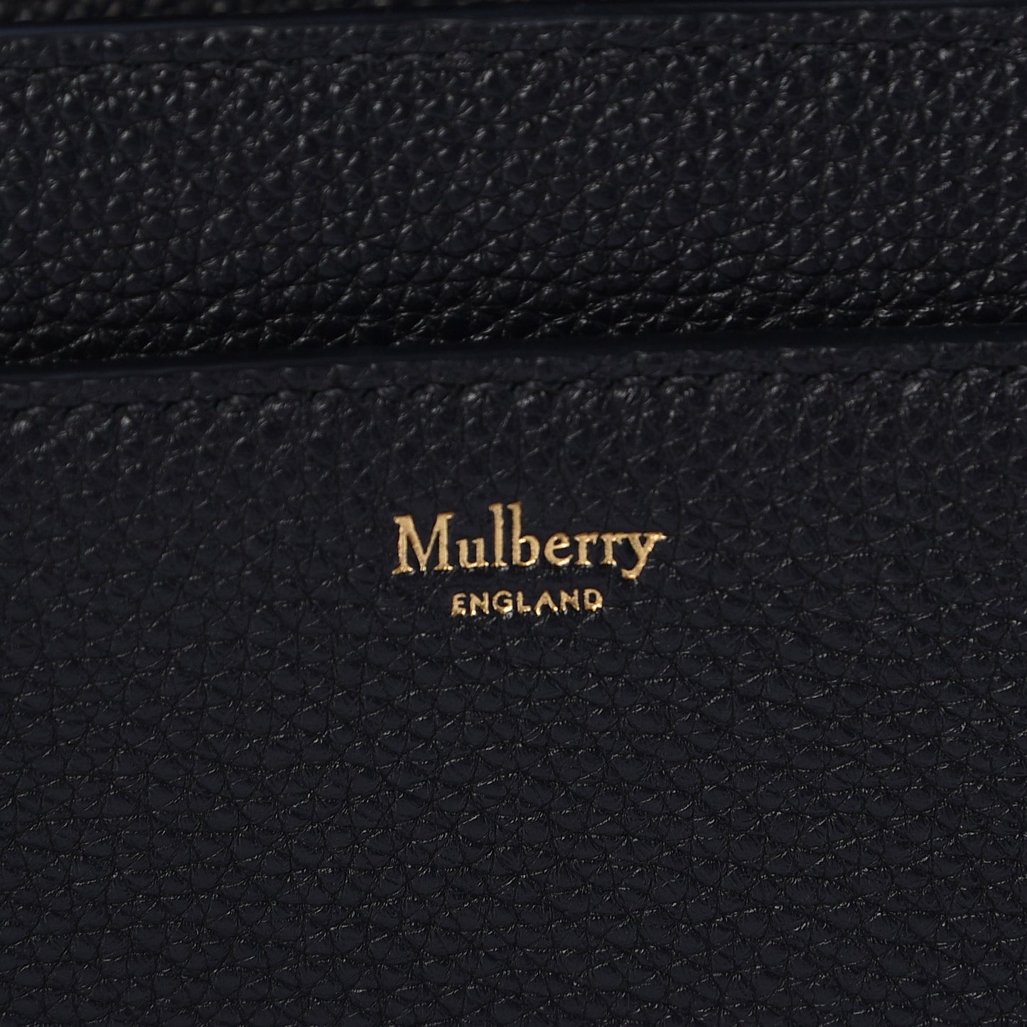 Small Classic Grain Calfskin Large Darley Black