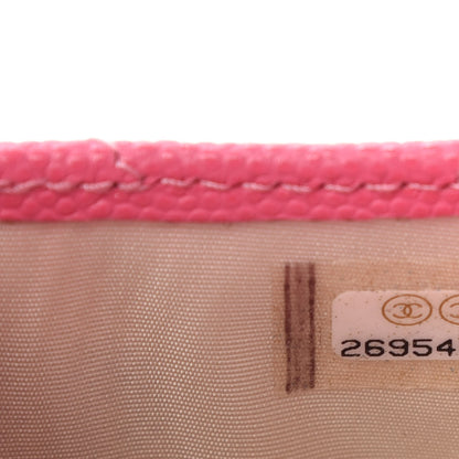 Chanel Caviar Quilted Card Holder Pink 8 of 8