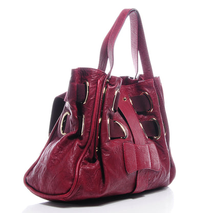 Jimmy Choo Leather XL Ramona Tote Red 3 of 9