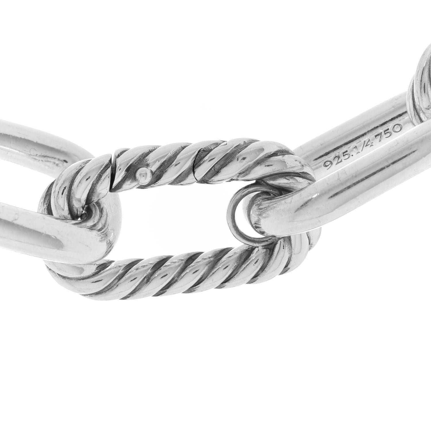 David Yurman Sterling Silver 18K Yellow Gold 13.5mm Madison Link Necklace 6 of 6