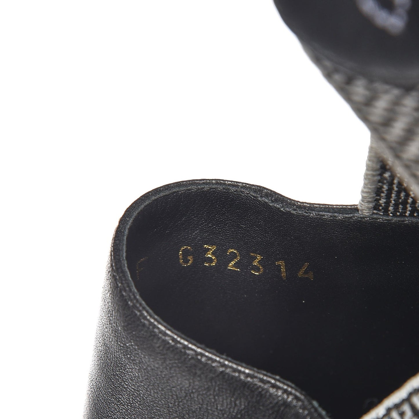Lambskin Fabric Camellia Moccasin Flats 41 Black White