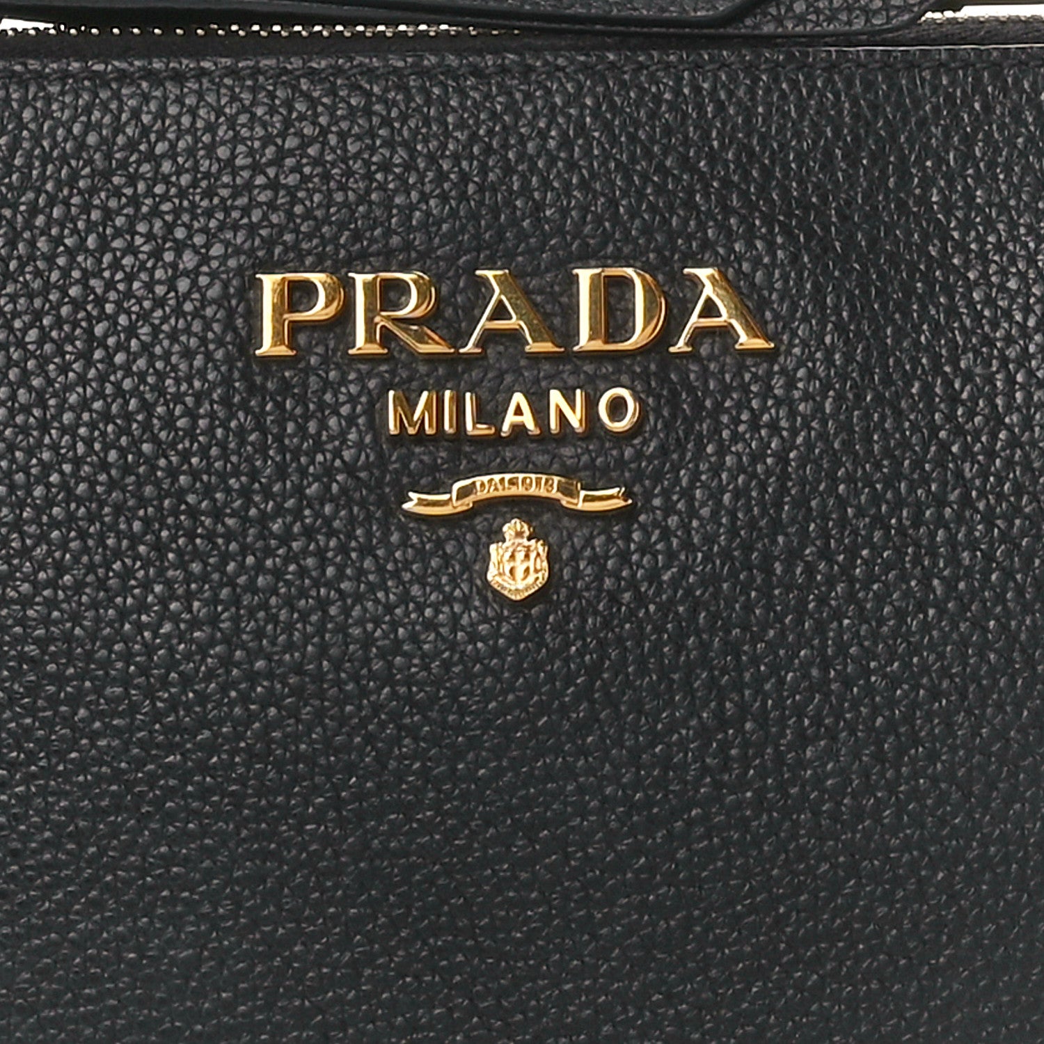 Prada Vitello Daino Double Zip Crossbody Bag Black 11 of 13