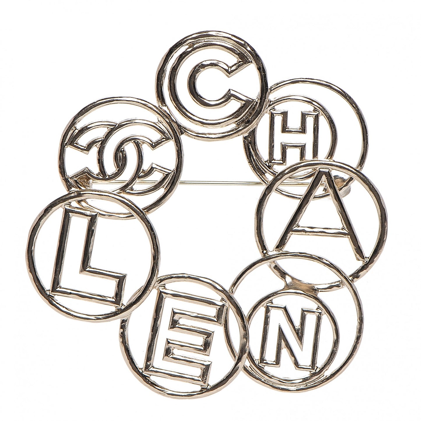 Hoop Cuba Logo Brooch Gold