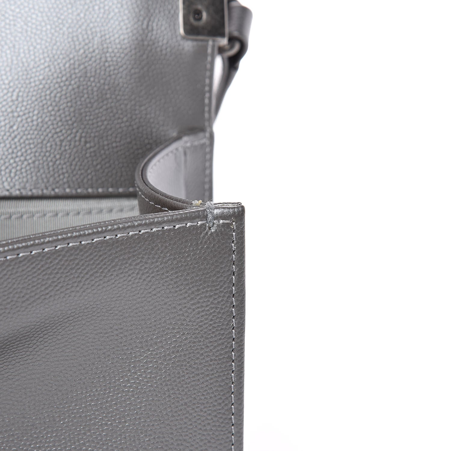 Chanel Metallic Caviar Quilted Medium Boy Flap Silver 13 of 15