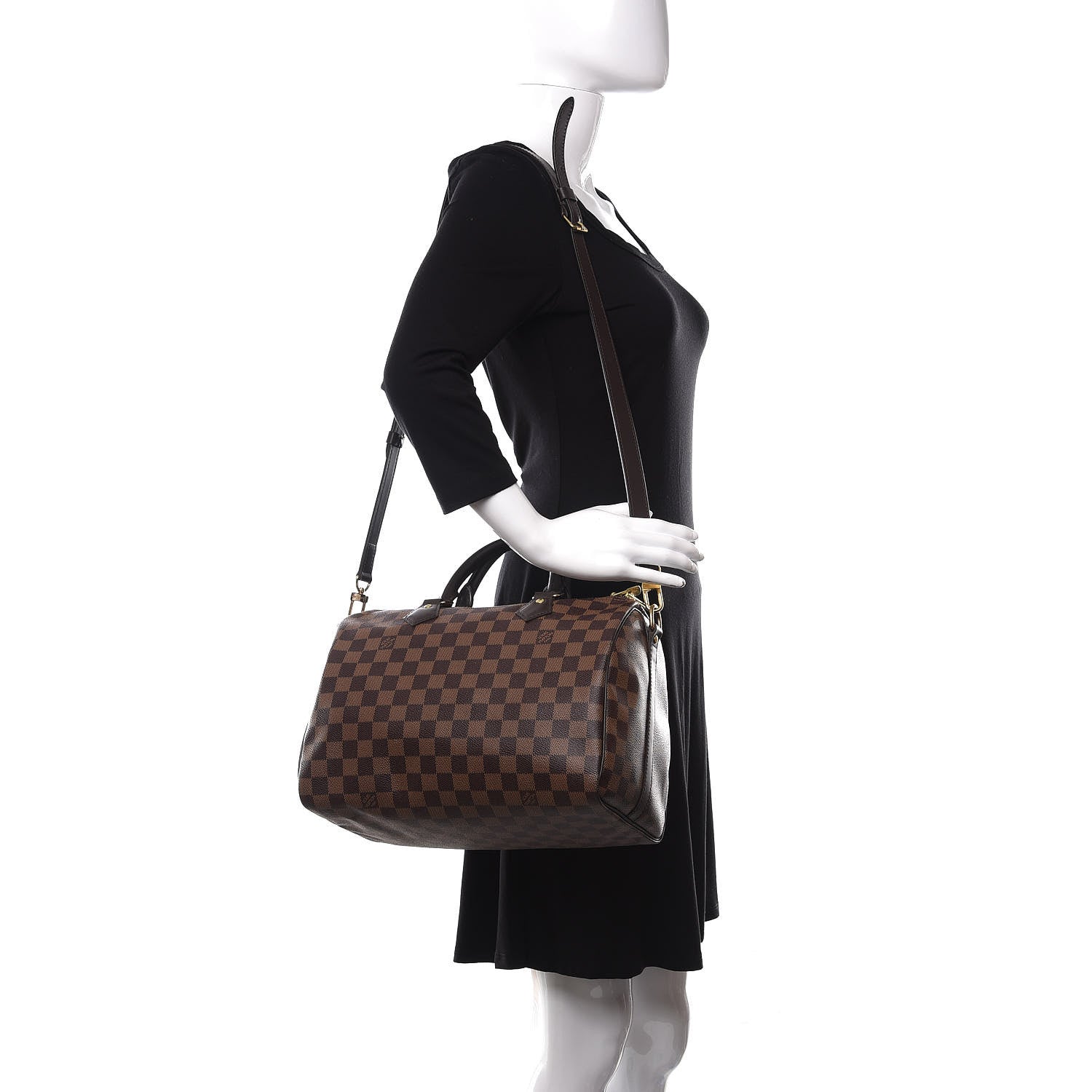 Louis Vuitton Damier Ebene Speedy Bandouliere 30 2 of 10