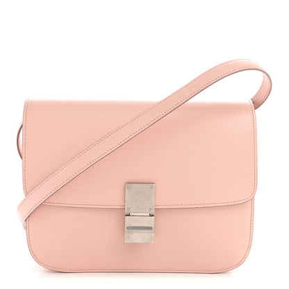 Celine Smooth Calfskin Medium Classic Box Flap Bag Pink 1 of 14