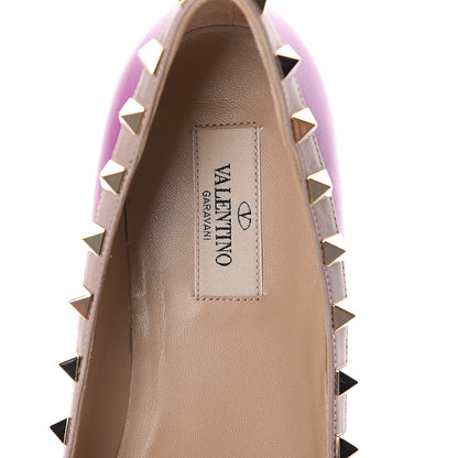 Valentino Garavani Nappa Rockstud Ballerina Flats 38 Purple Violet Poudre 5 of 7
