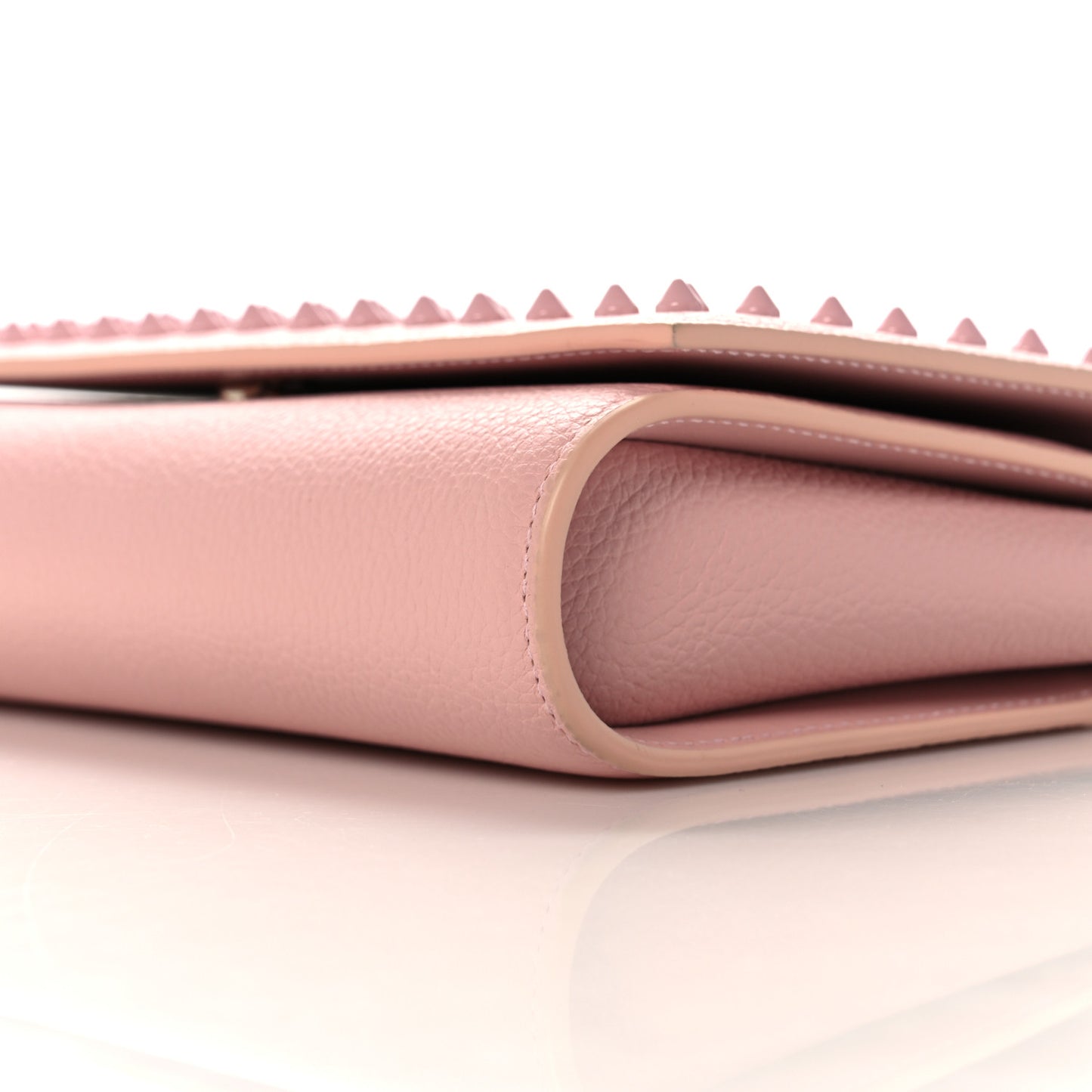 Calfskin Spikes Paloma Clutch Rosy