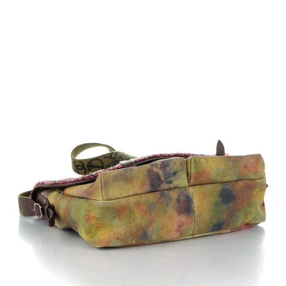 Chanel Washed Toile Large Graffiti On The Pavements Messenger Khaki Multicolor 4 of 7