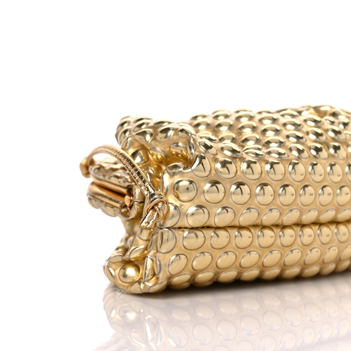 Metallic Fabric Bubble Wrap The Mini Pouch Gold
