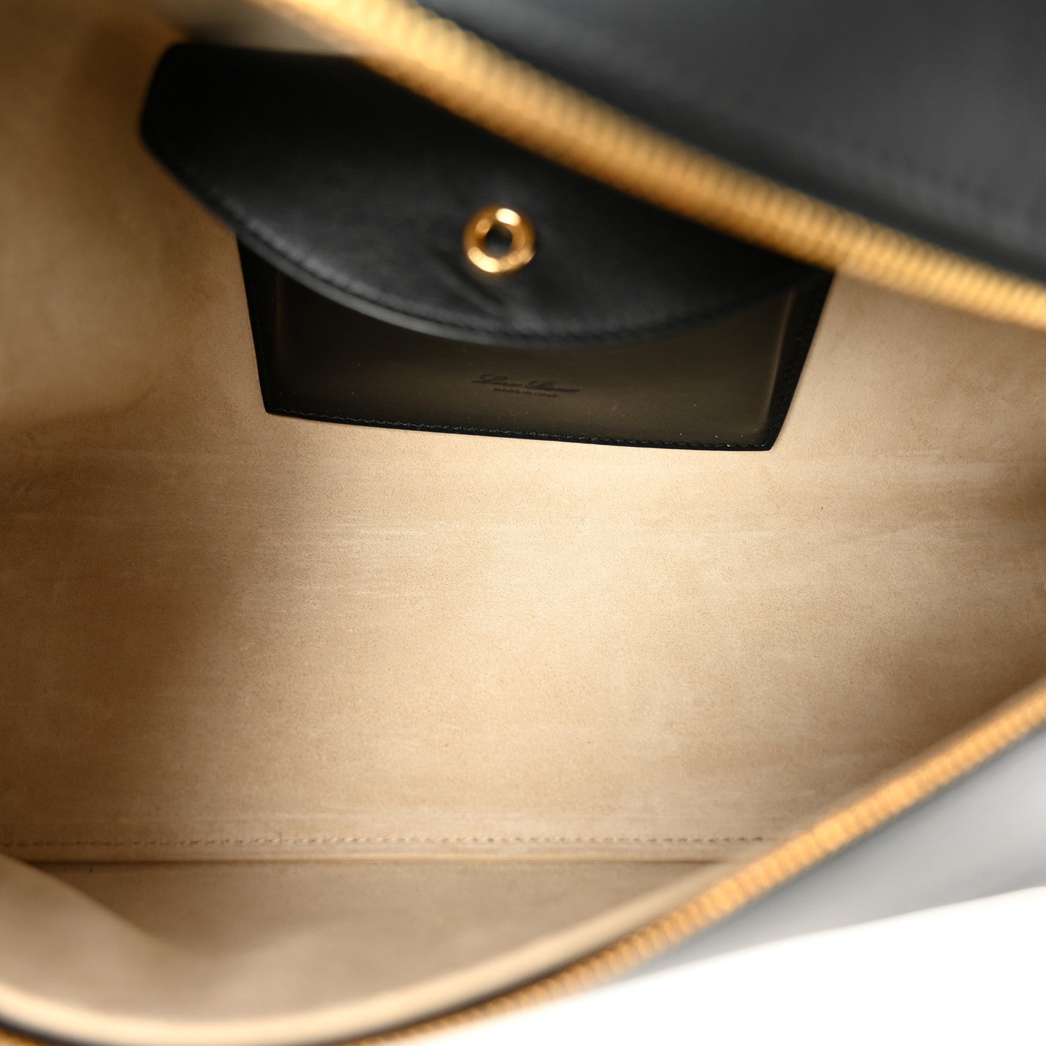 Loro Piana Calfskin Extra Bag L27 Black 5 of 10