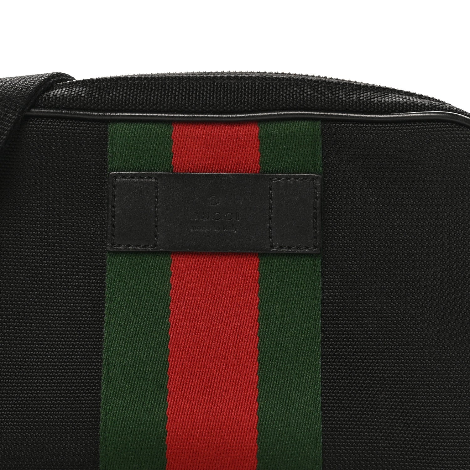 Gucci Canvas Web Slim Belt Bag Black 8 of 10