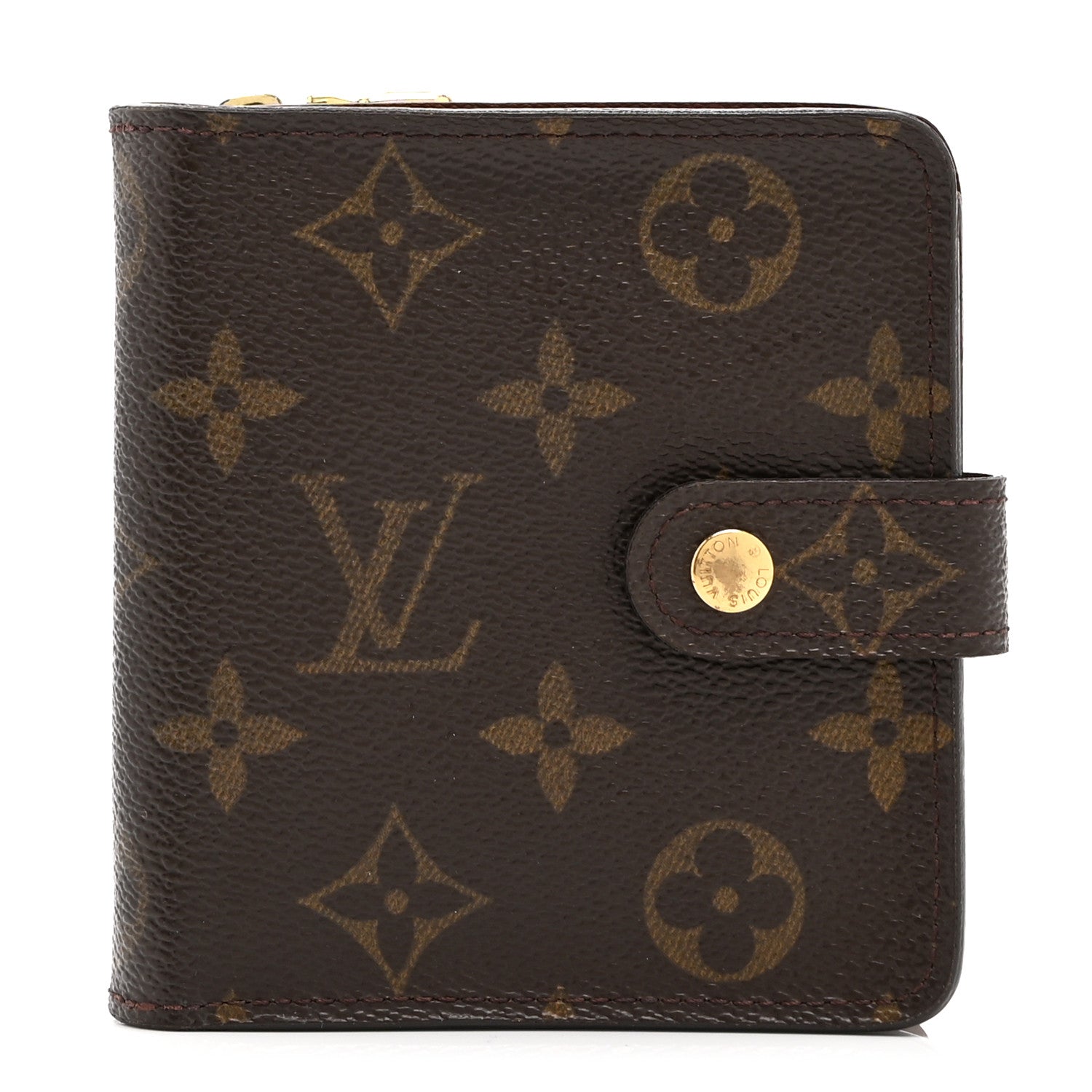 Louis Vuitton Monogram Compact Zippe Zipped Wallet 1 of 8