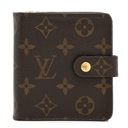 Louis Vuitton Monogram Compact Zippe Zipped Wallet 1 of 8