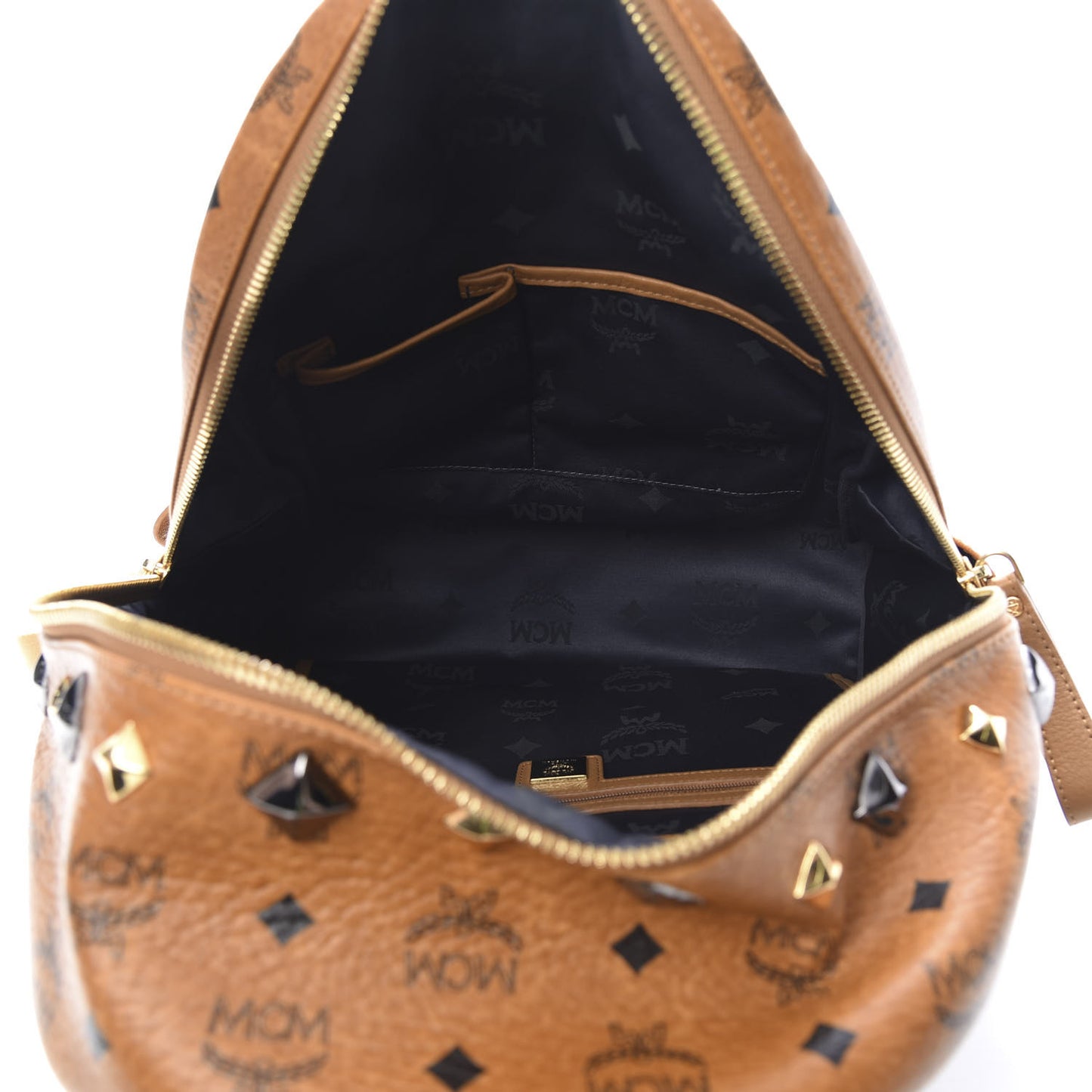 Visetos Studded Medium Stark M Backpack Cognac