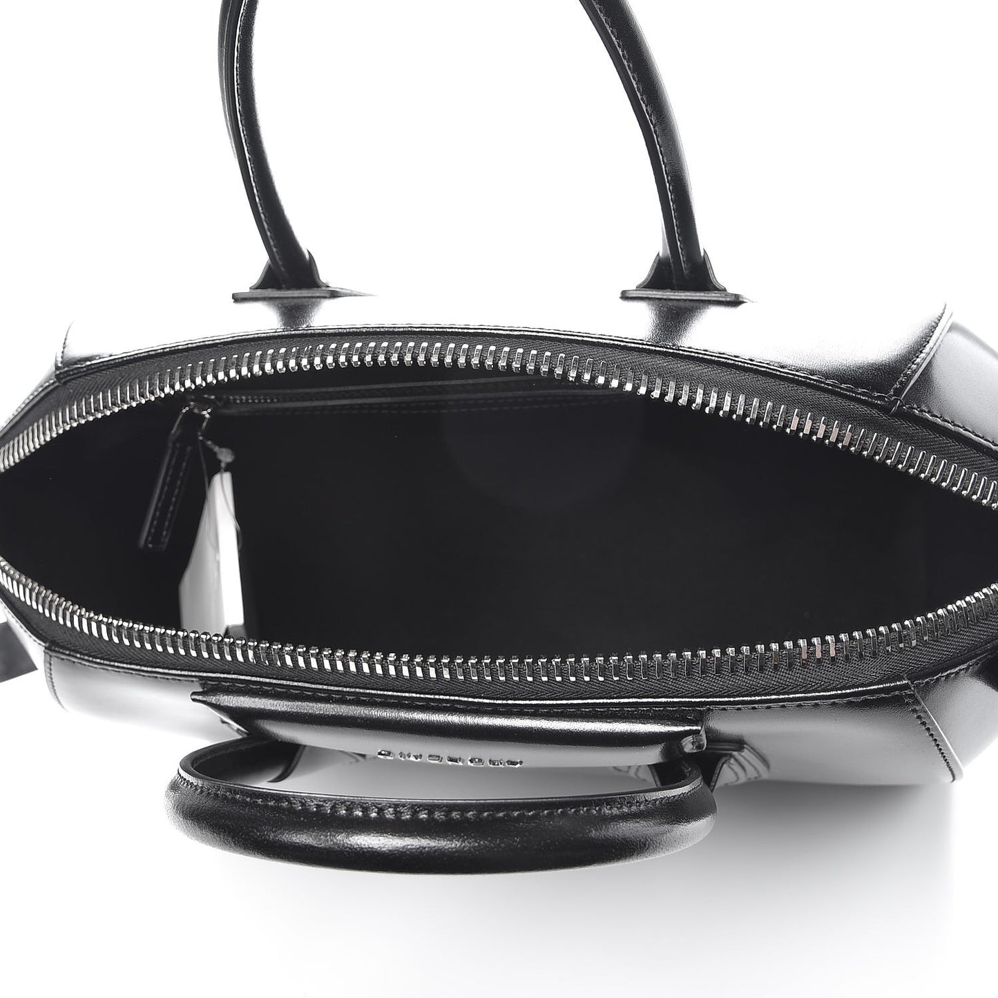 Shiny Lord Calfskin Medium Antigona Black