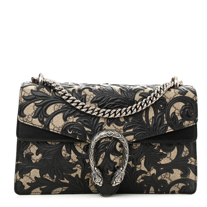 Gucci GG Supreme Monogram Arabesque Small Dionysus Shoulder Bag Black 1 of 13
